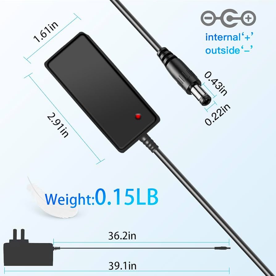 Amazon.com : 9V 0.6A Switching Power Supply AC Adapter DC